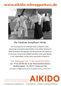 Aikido Verein Kyushindo Hannover schnupperkurs
